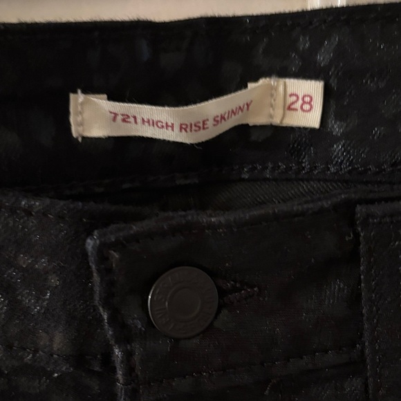 Lee 721 High Rise Skinny Black Women's Jeans - Picture 2 of 5